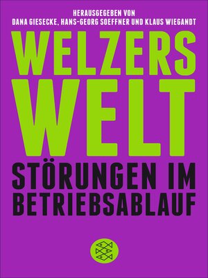 cover image of Welzers Welt